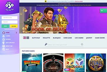 Site do cassino PlayOJO